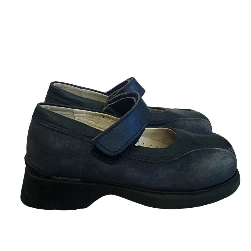 Made In Portugal Mary Jane Suede Leather Shoes Toddler Girls Size 8 US